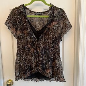 Elementz Womens Blouse with cami underneath